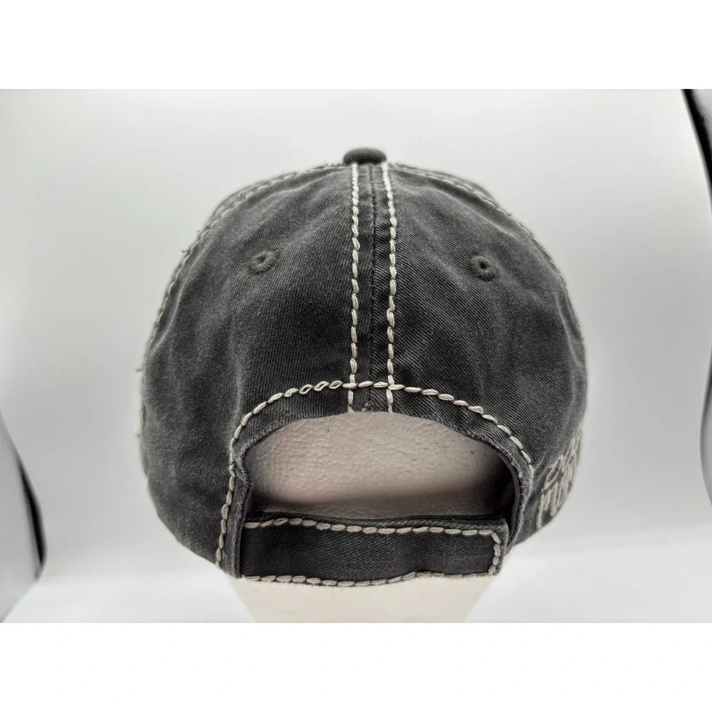 KBETHOS Vintage Dog Mom Distressed Baseball Cap Charcoal Gray Adjustable Hat